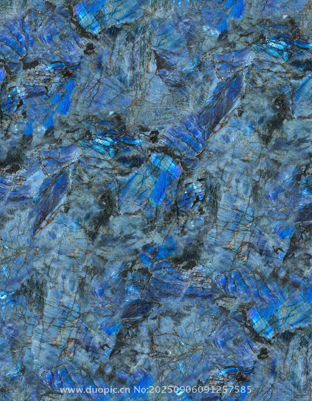 蓝色水晶轻奢石纹