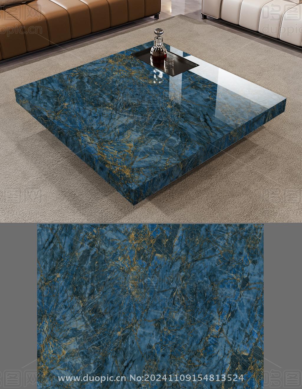 孔雀蓝桌面大理石石纹