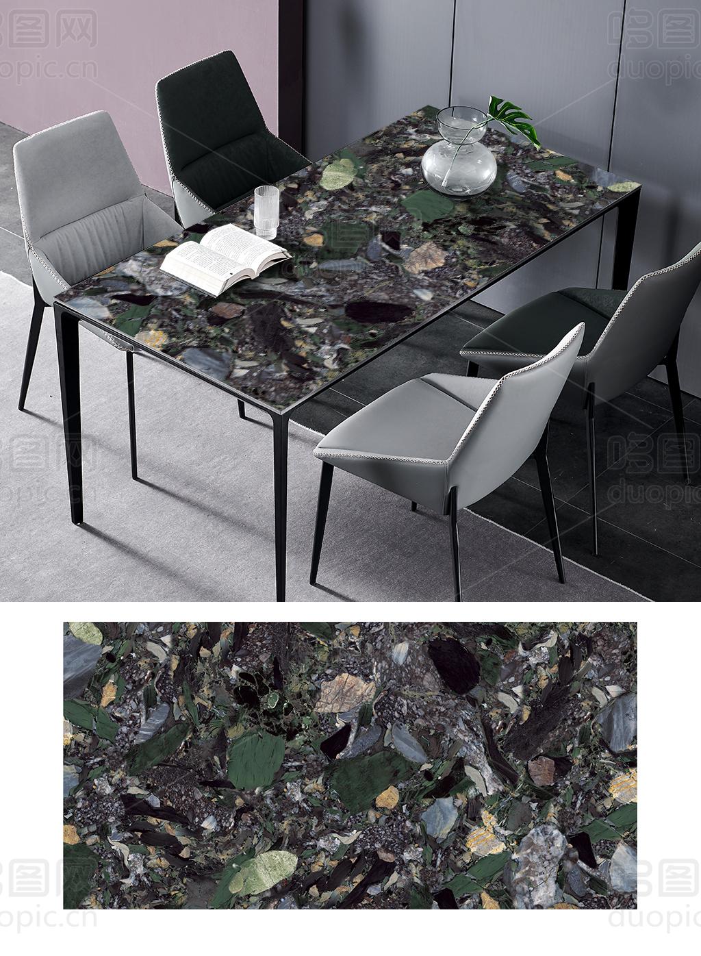 绿松石水磨石桌垫