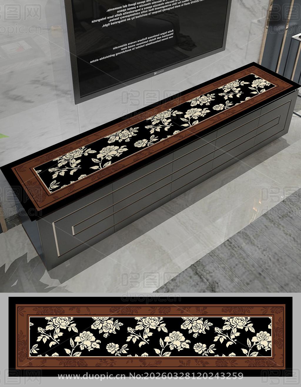中古玫瑰桌垫