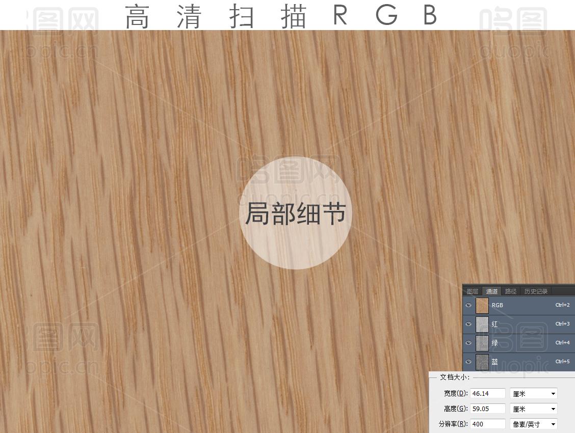 高清榉木木纹扫描