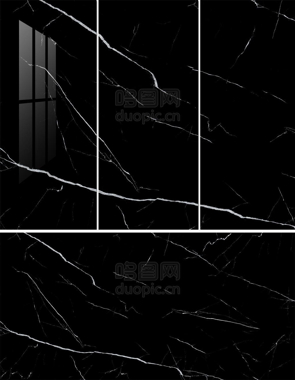 黑白跟黑色大理石高清石纹素材